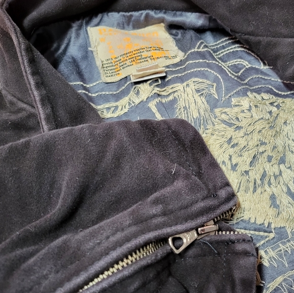 Vintage Parasuco Biker Jacket 100% Cotton Black - Picture 8 of 8